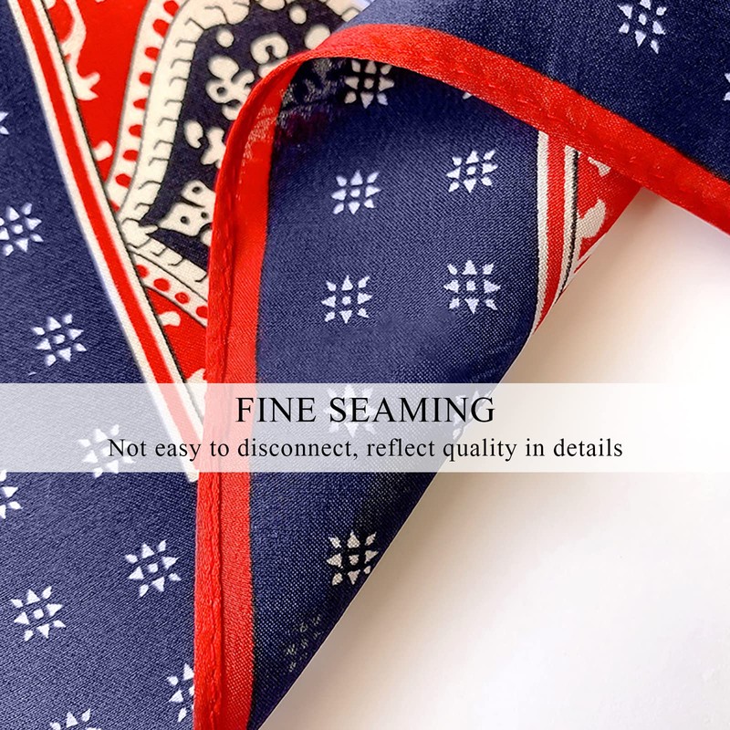 LumiSyne Women's Silk Scarf, Square Scarf, Solid, Retro Chain, Print,