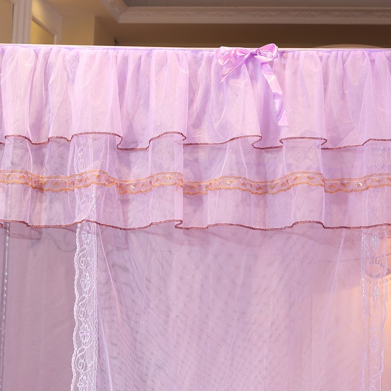 Luxury Princess Four Corner Post Bed Curtain Canopy Netting Mosquito