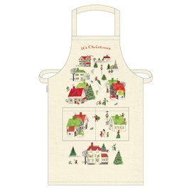 Christmas Village Vintage Apron