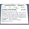RCA 648-DS77 PHONOGRAPH NEEDLE STYLUS for RCA 118197 118198 RCA