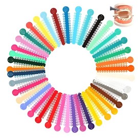 2080 Juntas Tóricas de Lazos de Ligadura de Ortodoncia Multicolores, 80 pcs de ligaduras dentales, kit de ortodoncia para brackets, para Ortodoncia de Dientes Aparatos Ortopédicos