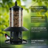 Squirrel Proof Bird Feeder - 360° Feeding Perch Tray for