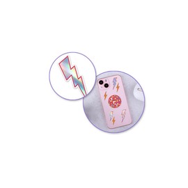 Forever in Time Vinyl Holographic Disco Ball and Lightning Bolt Stickers for Crafts, Scrapbooks, Cards - 21 Pieces