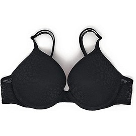 Victoria's Secret Pink Wear Everywhere Push Up Bra Color Black Size 34D Lace New