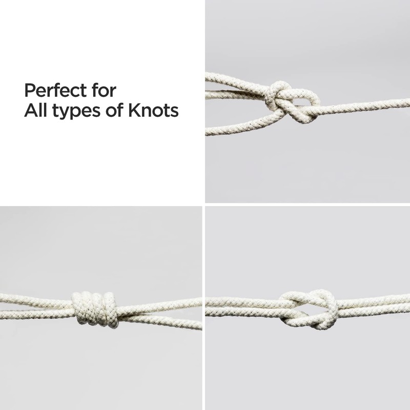 Natural Cotton Clothesline Pulley, Snag & Tear Resistant, 30m X