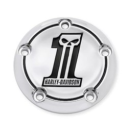Genuine Harley NUMBER ONE SKULL Timer Cover Softail Dyna Touring 32519-10