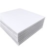 8-Pack Foldable Three-Sided Privacy Protection Board White Plastic Desk Divider