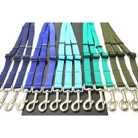 Dog Coupler/Splitter Lead Dual Walking Leash Adjustable 20mm Webbing 3 Way Splitter (Purple)