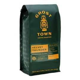 Ghost Town Coffee Roasters "Velvet Thunder" Medium Roasted Whole Bean Coffee - 5 Pound Bag