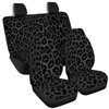 DBBXHZJY Black Leopard Print Car Seat Covers, Vehicle Front Seat