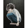 L Lawliet from Death Note Glossy Sticker Anime Waterproof!