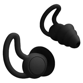 RICHARD-911 Tapones Antiruido Para Oído Cancelación Par Triple Capa Sonido Silencio Absoluto Dormir Paz Anti Vecinos Ruido Agua Unitalla Lavables Nadar (Negro)