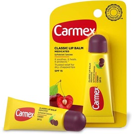 Carmex Bálsamo labial Carmex Soothing Everyday, cereza, 0.35 onzas, Paquete de 4