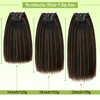 HANNE 18 Inch 4Pcs/lot Kinky Straight Clip-In Hair Extensions for