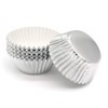 Mombake Standard Silver Foil Cupcake Liners Muffin Baking Cups for