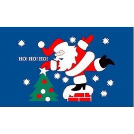 Father Christmas Santa Ho Ho Ho 5'x3' Flag