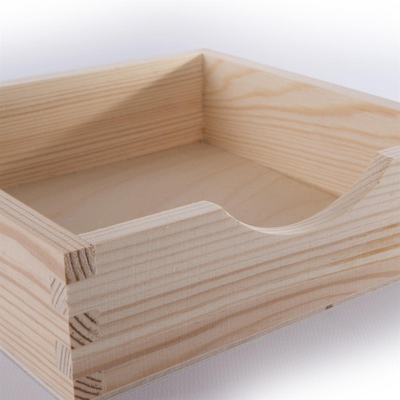 WooDeeDoo Plain Wooden Napkin Holder | 192x192x55 | For Kichen
