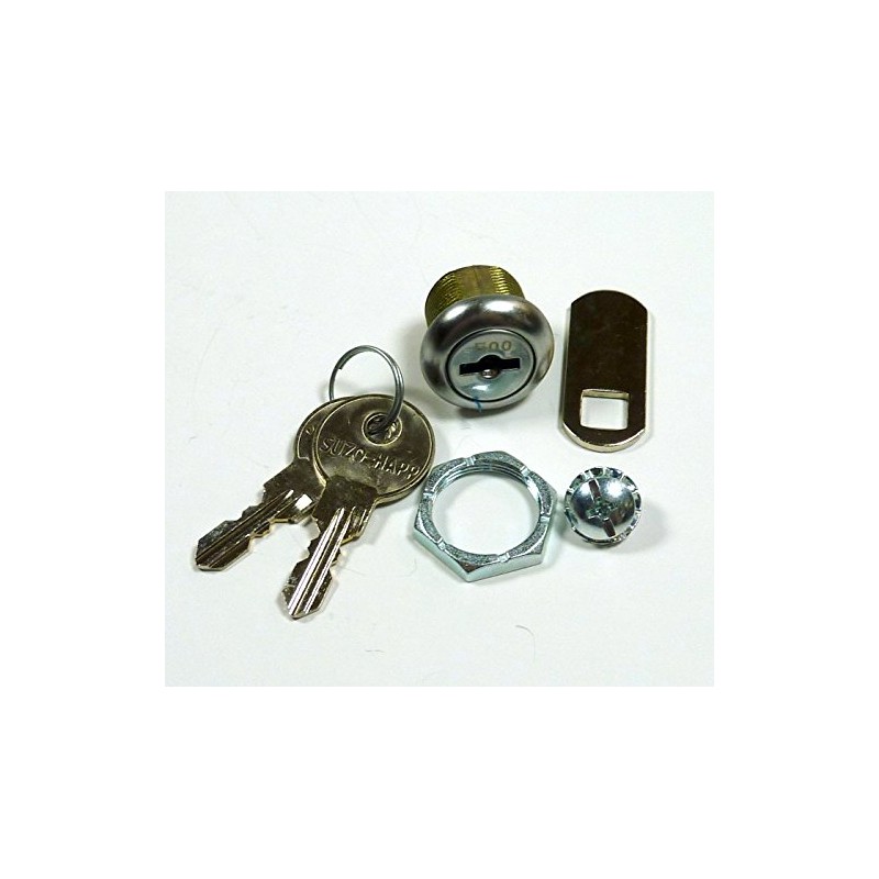 4/Pk 5/8" Double Bitted Cam Lock with 6-Disc Tumbler, Keyed