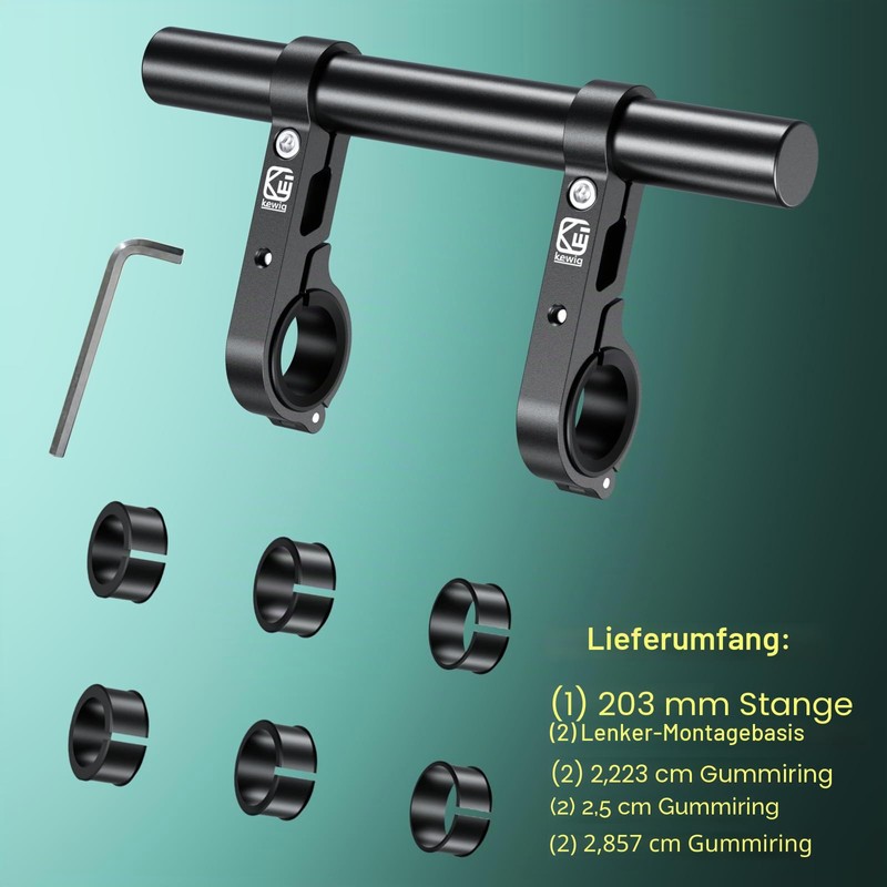 BRCOVAN Aluminium Alloy Handlebar Extension with 200 mm Long Cross