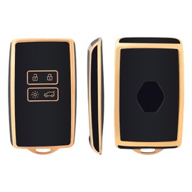 OFFCURVE Key Case with Key Fob Car Key Cover Key Case for Renault Clio Espace Master Talisman Megane Scenic Kadjar Captur Koleos Zoe Dacia Duster Sandero