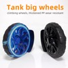 Folding Backpack Trolley with Large Solid Tank Wheels, Aluminum Alloy
