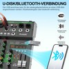 Aveek Audio Mixer,Professional Sound Board Mixing Console with USB Drive/Bluetooth/Computer/4