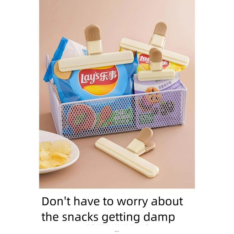 8Pack Large Chip Bag Clips - Assorted Sizes Food Bag