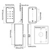 Electronic Cabinet Lock High Safety Password Entry Digital Touch Keypad