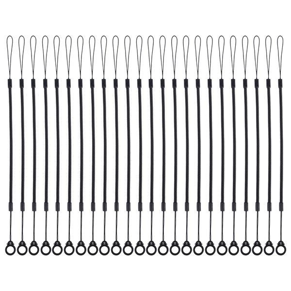 8pcs Elastic Tether Lanyard, 9.84 Inch Retractable Spring Coil Strap