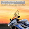 Justech Motorcycle Wind Deflector Motorcycle Windscreen Adjustable Clip On Windshield