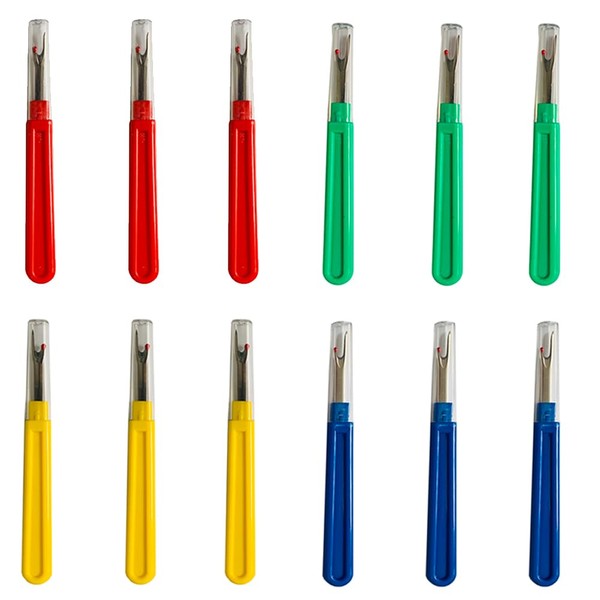 12 Pcs Colorful Sewing Seam Rippers Stitch Thread Unpicker for