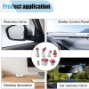 NoBrand 7PCS Mini Mushroom Car Rearview Mirror Accessories, Cute Mushroom