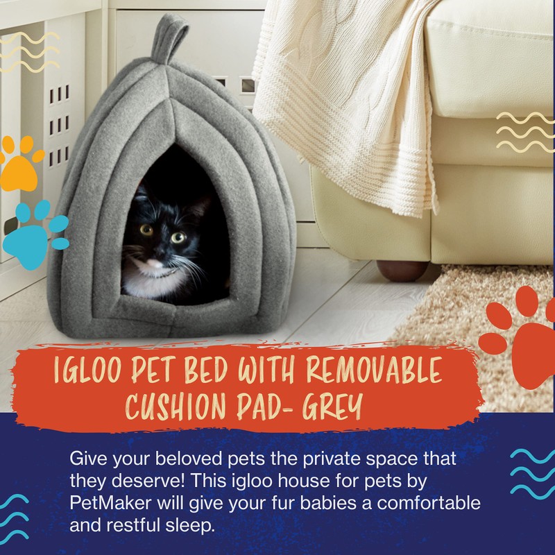 Pyramid Cat Bed - Cat Houses for Indoor Cats with