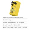 Effect Pedal, Distortion/Overdrive/Preamp Guitar Effect Pedal 4 Mode Switch&Level/Gain Controls