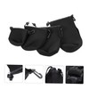 IWOWHERO 4pcs Camera Lens Storage Bag Neoprene Lens Cover Pouch