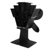 Heat Powered Fireplace Fan 4 Blades Aluminum Alloy Stove Fan