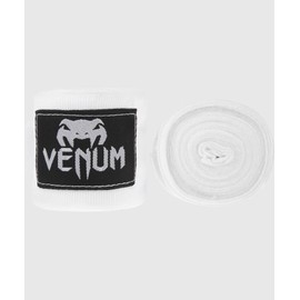 VENUM Bandage 4.5m // Venum Bandage Boxing Kickboxing Martial Arts Hand Wraps (White)