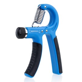 NORDFIT Grip Trainer - Adjustable Hand Gripper (5-60kg) - Forearm Strengthener & Hand Exerciser for Men and Women - Ergonomic, Portable, and Durable. Athletes, Musicians and Inujury recovery (Blue)