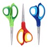LIVINGO Left Handed Scissors All Purpose - 3 Pack 8.5
