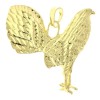 Hermoso Dije Gallo Grande. Chapa De Oro 18k. Sin Cadena