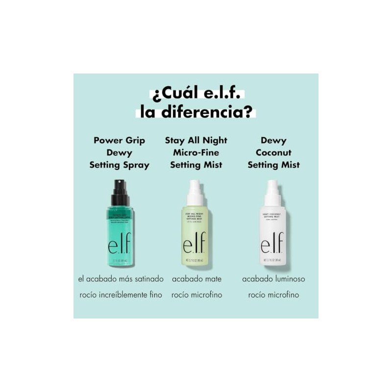 e.l.f. Niebla de ajuste de coco húmedo