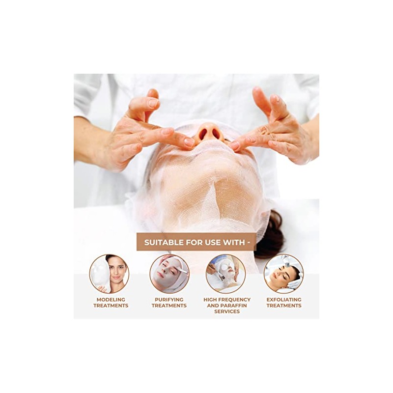 For Pro Precut 100 Cotton Gauze Facial Mask, 100 Count