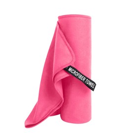 RINGSUN Gym Towel for Women, Microfiber Quick-Dry Towel (40x80cm), Lightweight Soft and Ultra-Absorbent, Perfect for Yoga Running and Outdoor Activities (Rose Red)