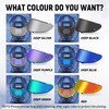 XINGWU Motorcycle Helmet Visor Replacement for HJ-34P Tinted C10 Helmet