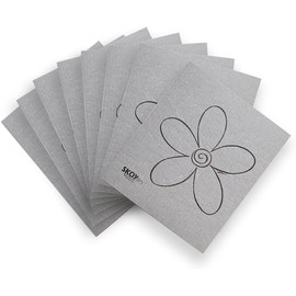 Skoy Cloth, 8-Pack Versatile Swedish Dishcloths for Kitchen and Household Use, Reusable Cleaning Cloths, Eco-Friendly, Dishwasher and Dryer-Safe, Gray