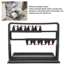 Bewinner Dishwasher Silverware Basket, PP Multifunctional Wind Glasses Cutlery Tableware Basket for Dishwasher