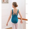 WYHDY Maillot de ballet para niña con correas cruzadas de