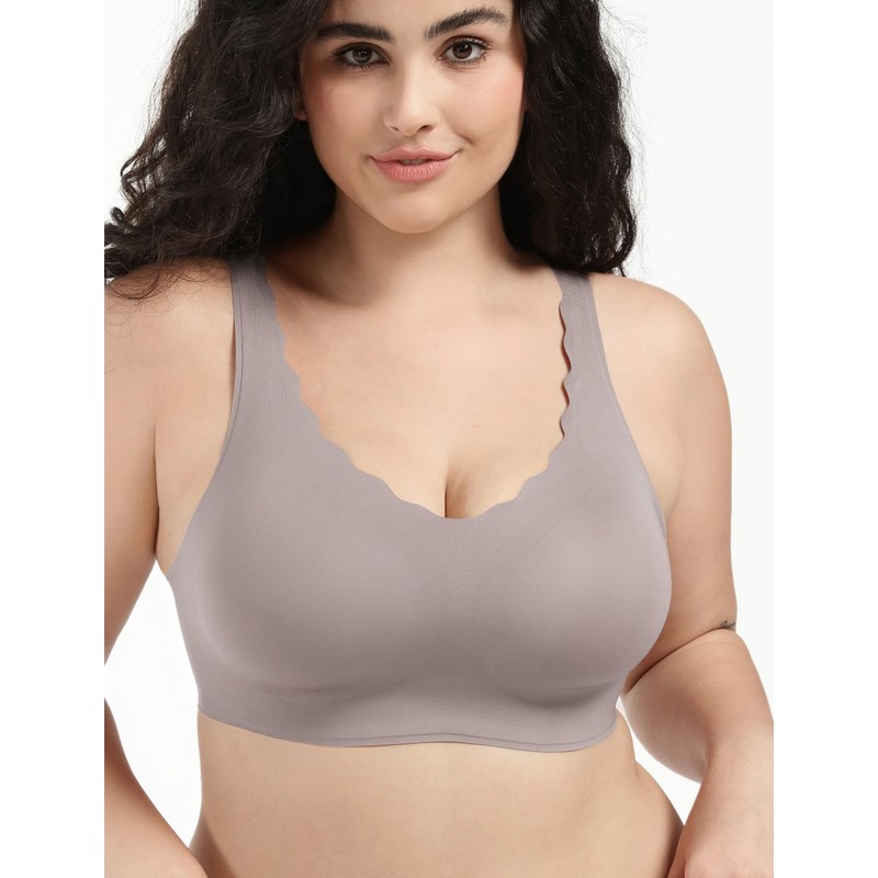 COMFELIE Women Cozy Seamless Bras Wireless Push Up T-Shirt Bras