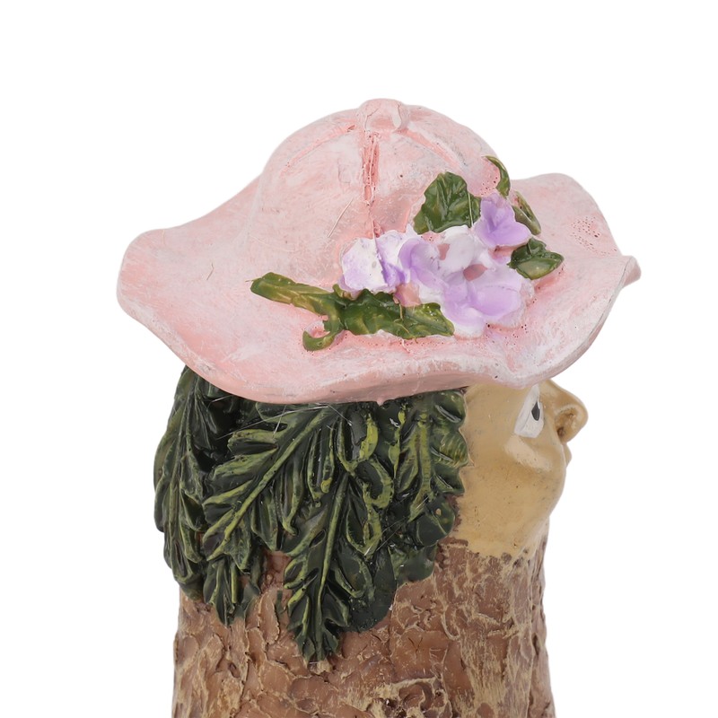Garden Style Tabletop Ornament Tree Stump Man Exquisite Resin Figurines