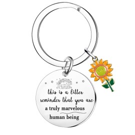 MADHAHEFU Inspirational Sunflower Keyring Sunflower Gifts Appreciation Gift For Coworker Christmas Birthday Gifts Thank You Gift For Friends